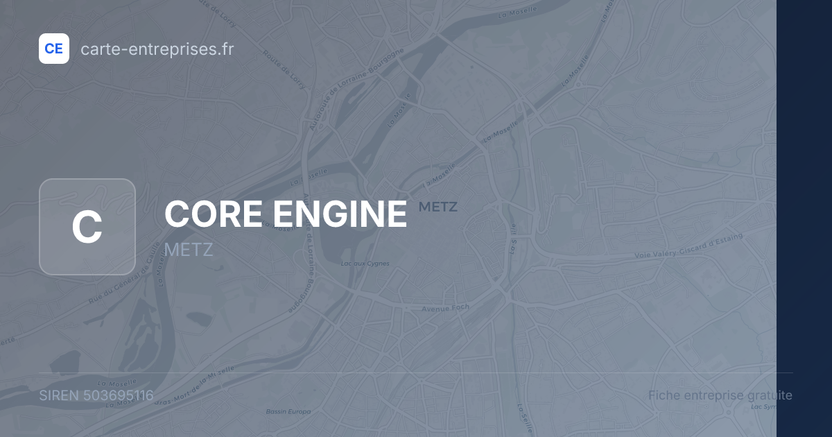 CORE ENGINE — 503695116 — fiche entreprise