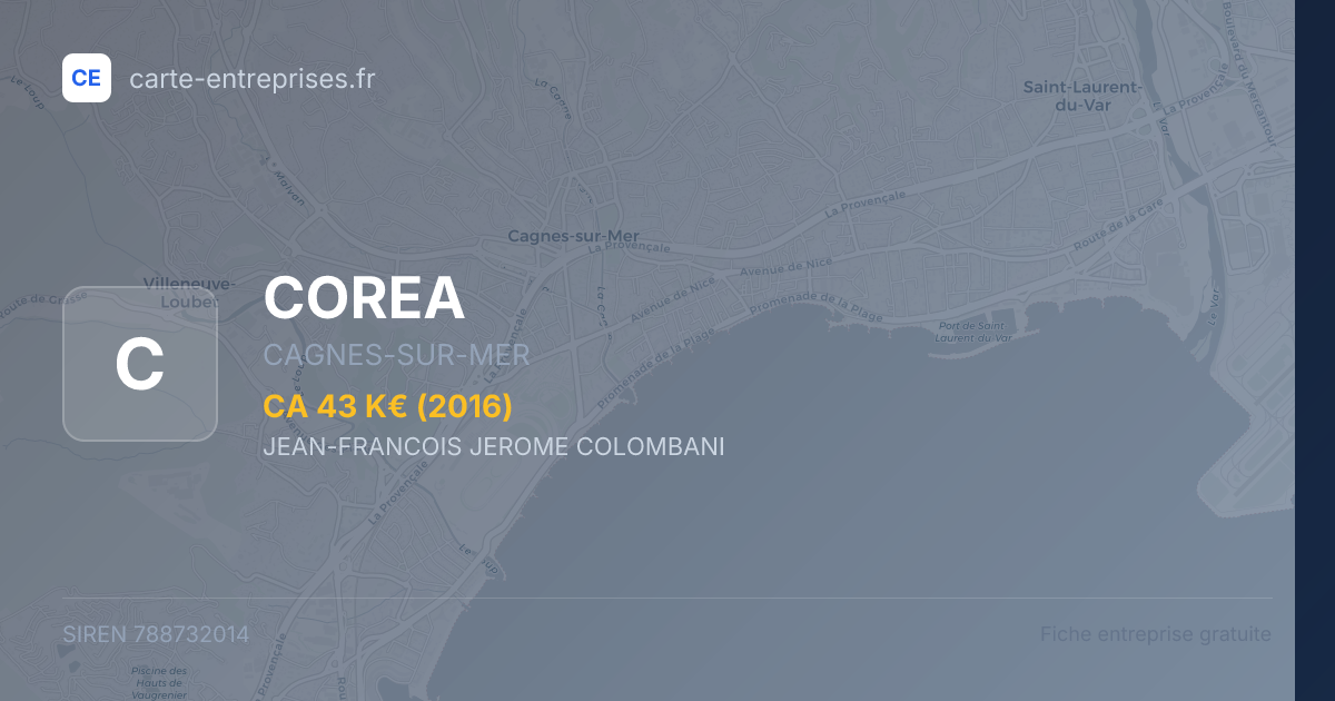 COREA — 788732014 — fiche entreprise