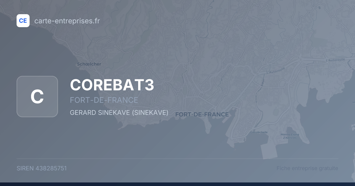 COREBAT3 — 438285751 — fiche entreprise