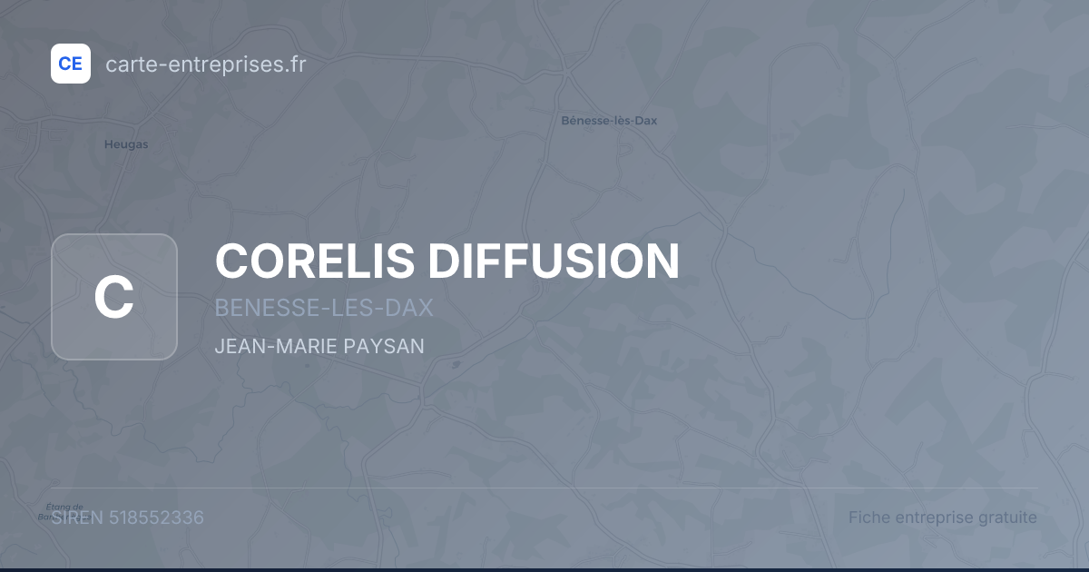 CORELIS DIFFUSION — 518552336 — fiche entreprise