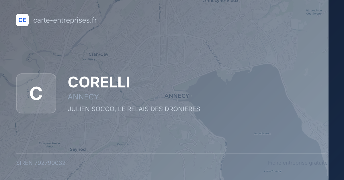 CORELLI — 792790032 — fiche entreprise