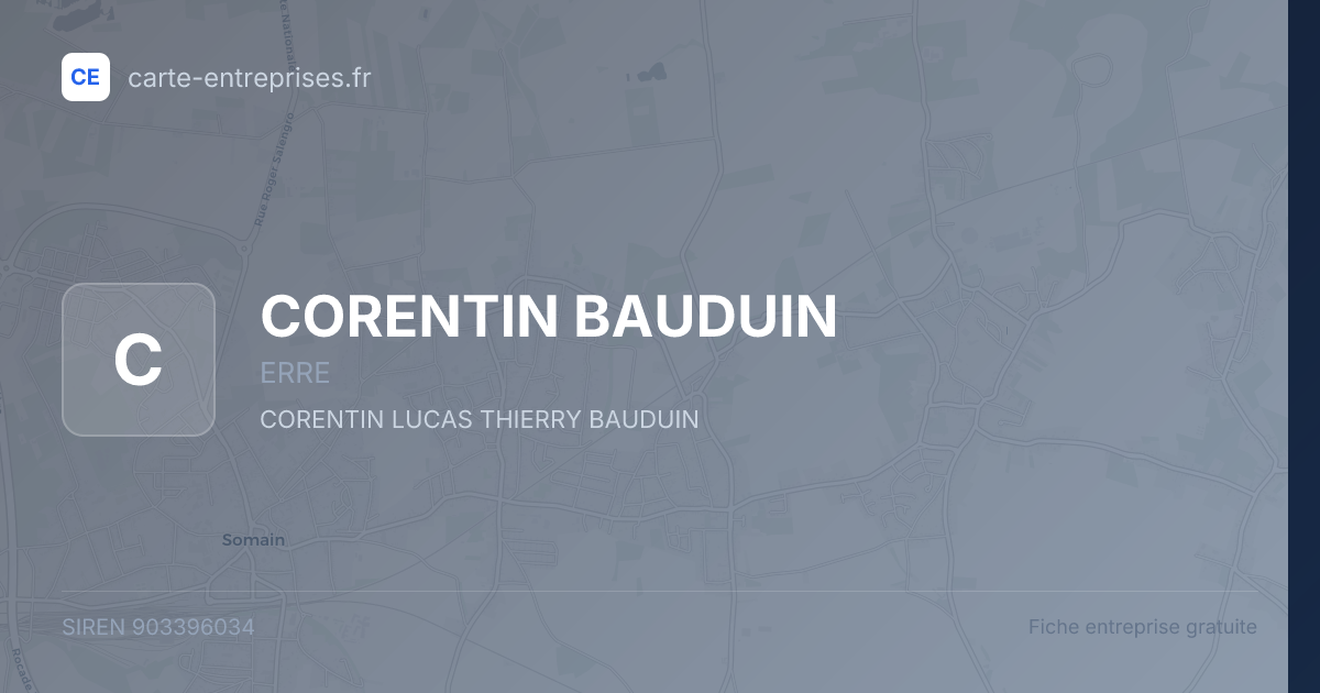 CORENTIN BAUDUIN — 903396034 — fiche entreprise