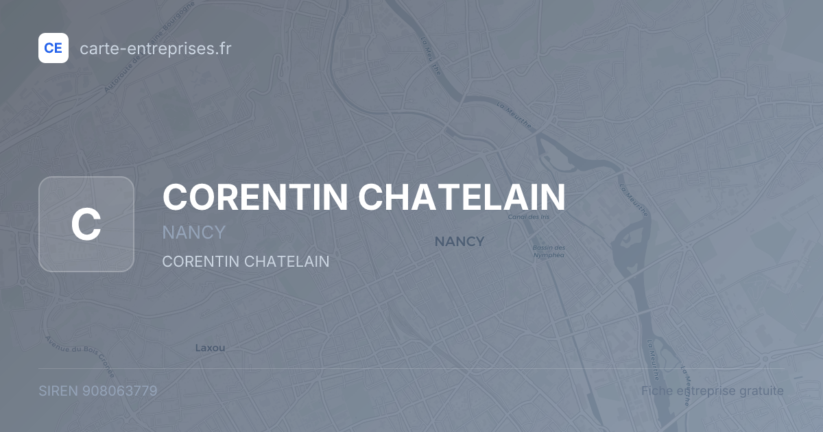 CORENTIN CHATELAIN — 908063779 — fiche entreprise