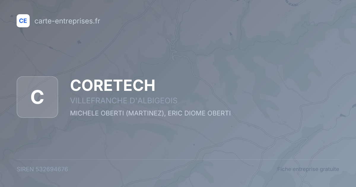 CORETECH — 532694676 — fiche entreprise