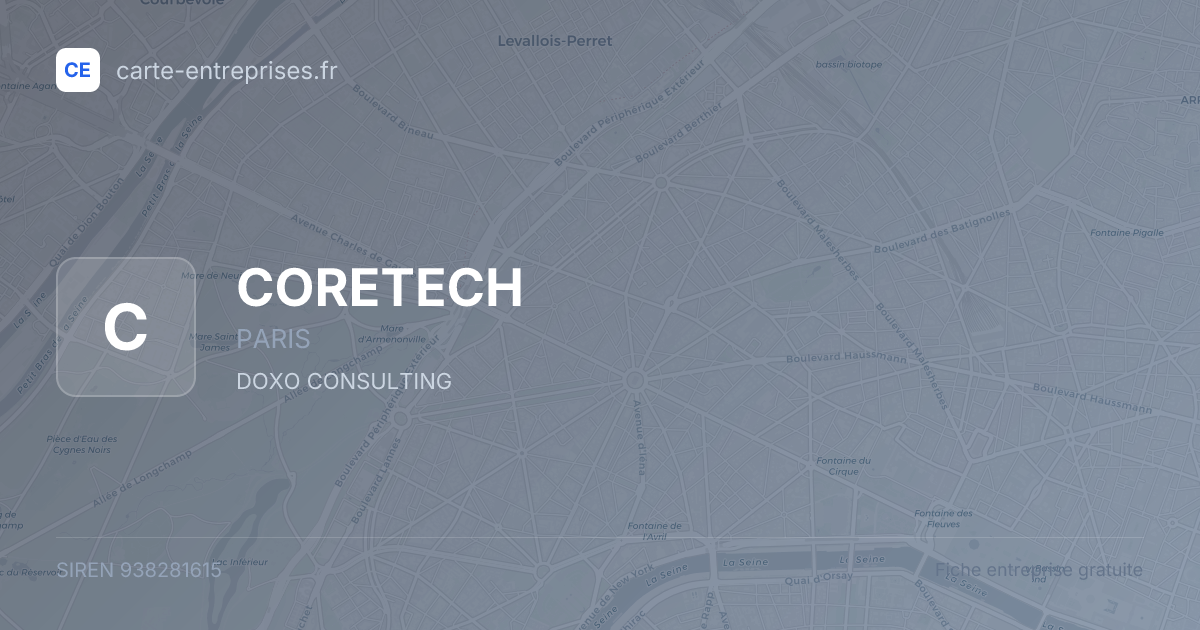 CORETECH — 938281615 — fiche entreprise