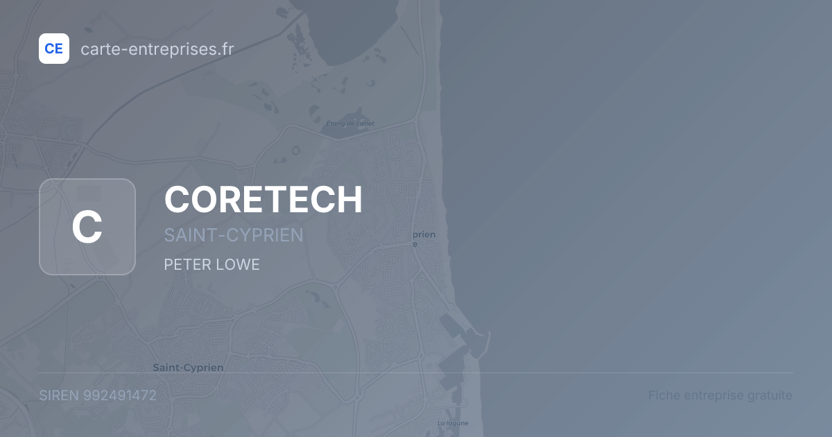 CORETECH — 992491472 — fiche entreprise