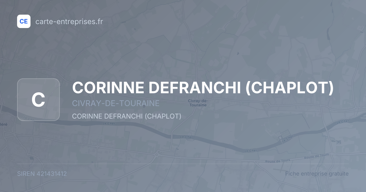 CORINNE DEFRANCHI (CHAPLOT) — 421431412 — fiche entreprise