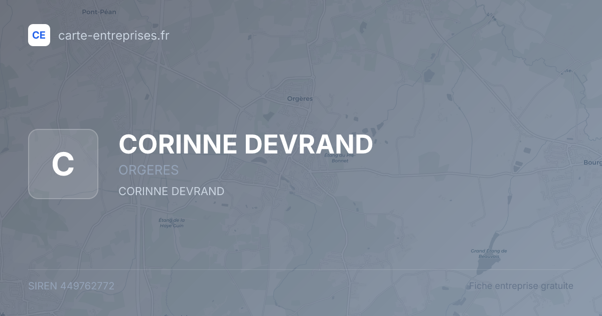 CORINNE DEVRAND — 449762772 — fiche entreprise