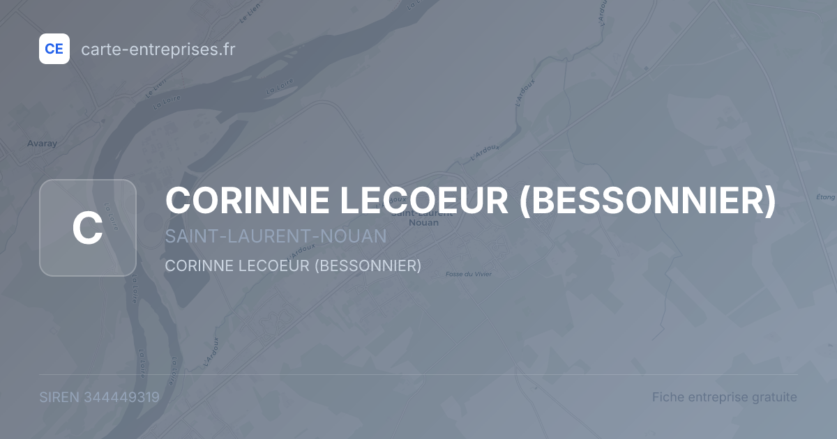 CORINNE LECOEUR (BESSONNIER) — 344449319 — fiche entreprise