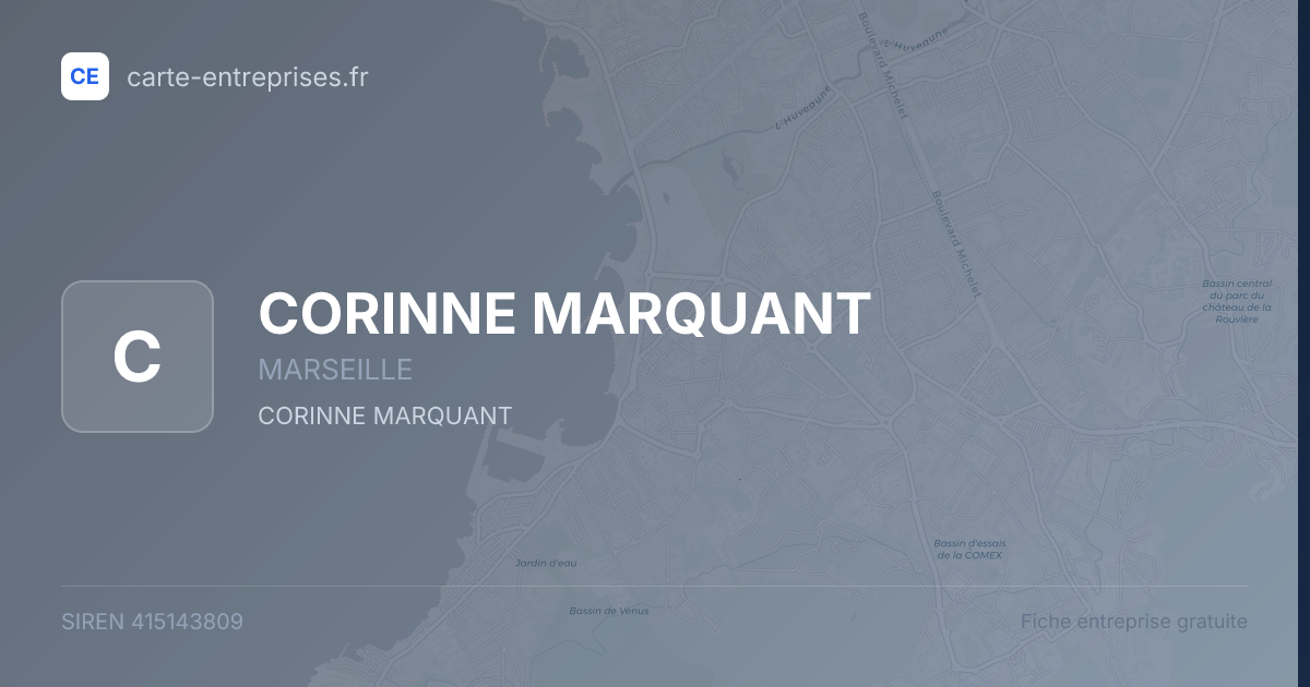 CORINNE MARQUANT — 415143809 — fiche entreprise