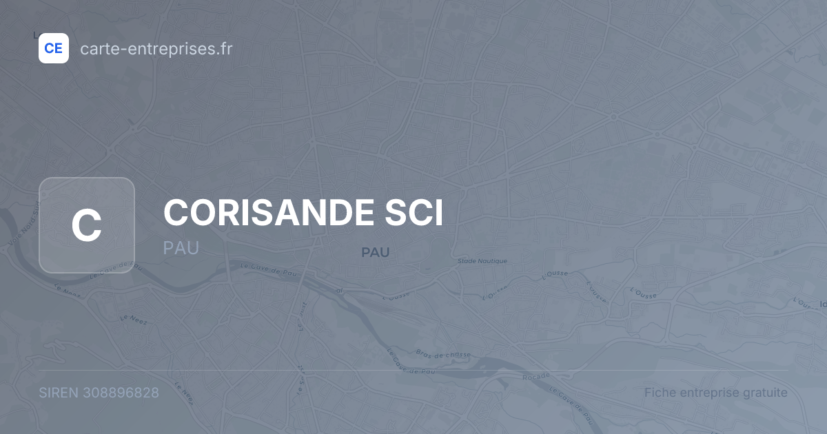 CORISANDE SCI — 308896828 — fiche entreprise