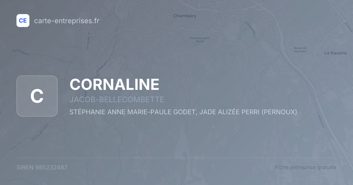 CORNALINE — 985232487 — fiche entreprise