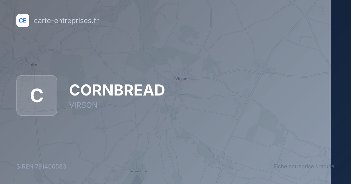 CORNBREAD — 791400583 — fiche entreprise