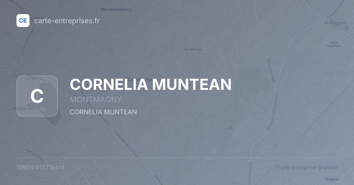 CORNELIA MUNTEAN — 812216414 — fiche entreprise