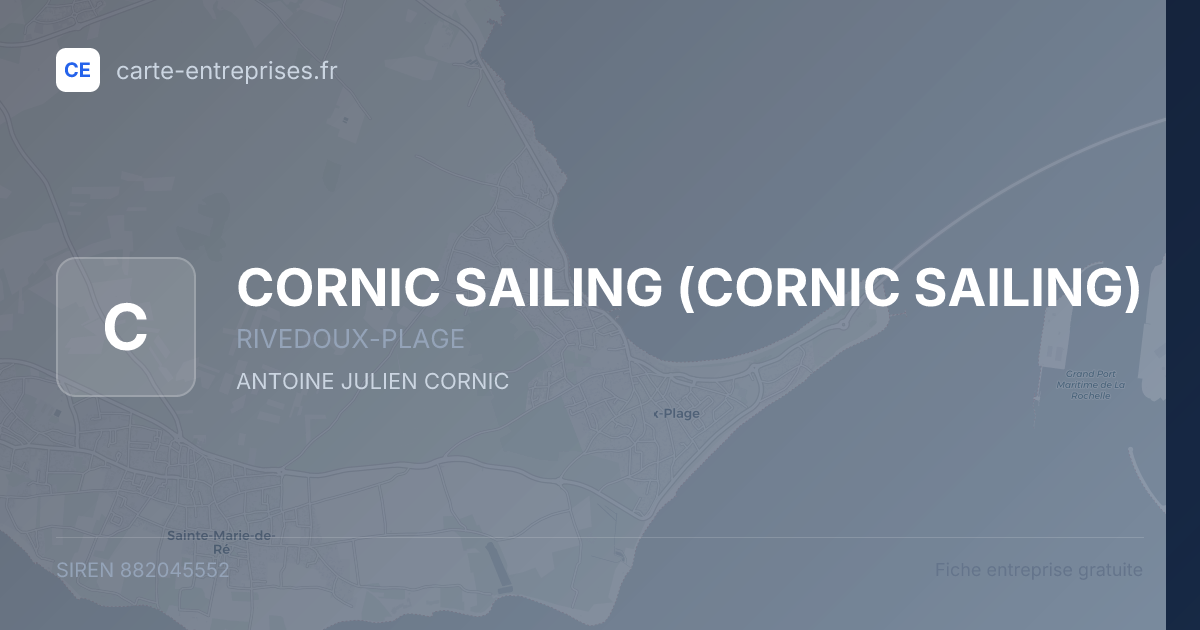 CORNIC SAILING — 882045552 — fiche entreprise