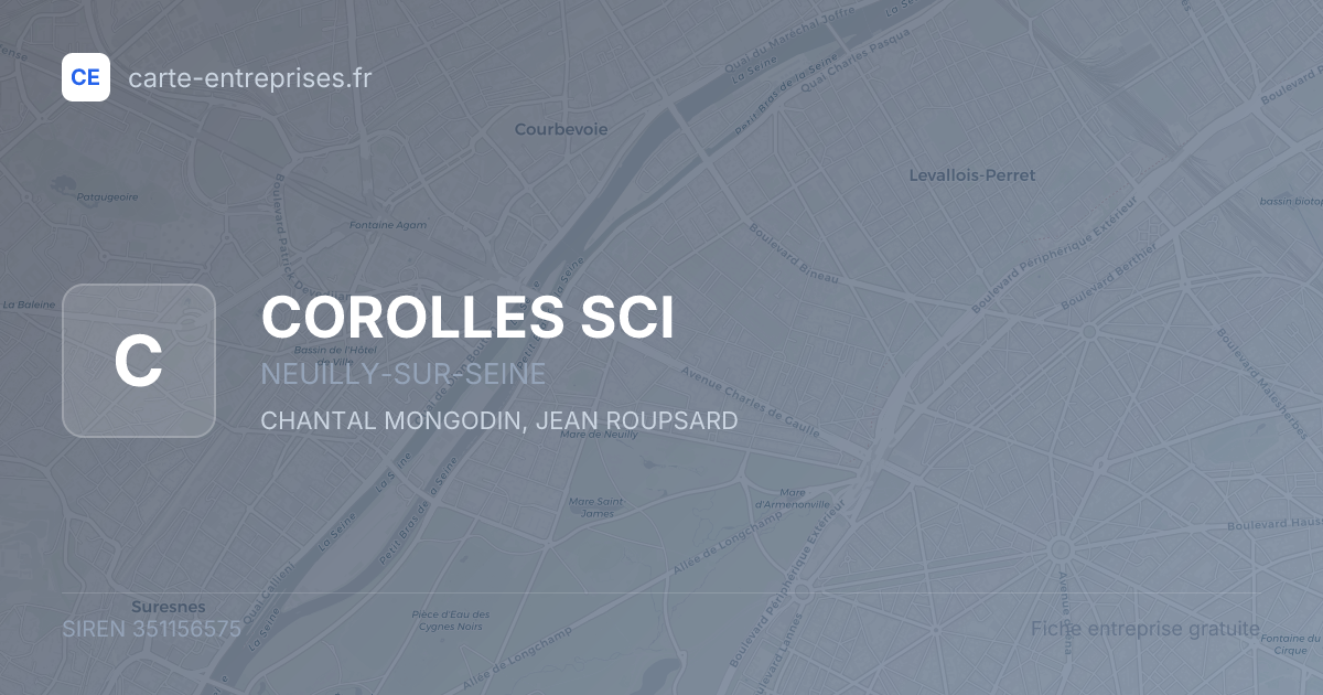 COROLLES SCI — 351156575 — fiche entreprise