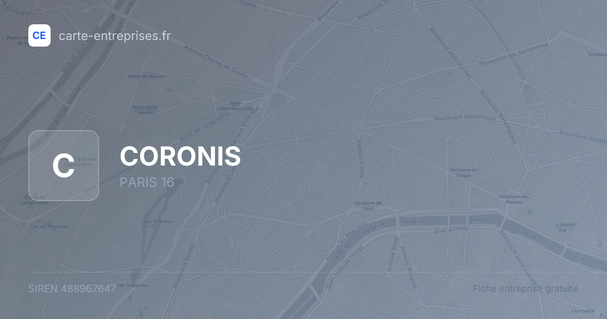 CORONIS — 488967647 — fiche entreprise