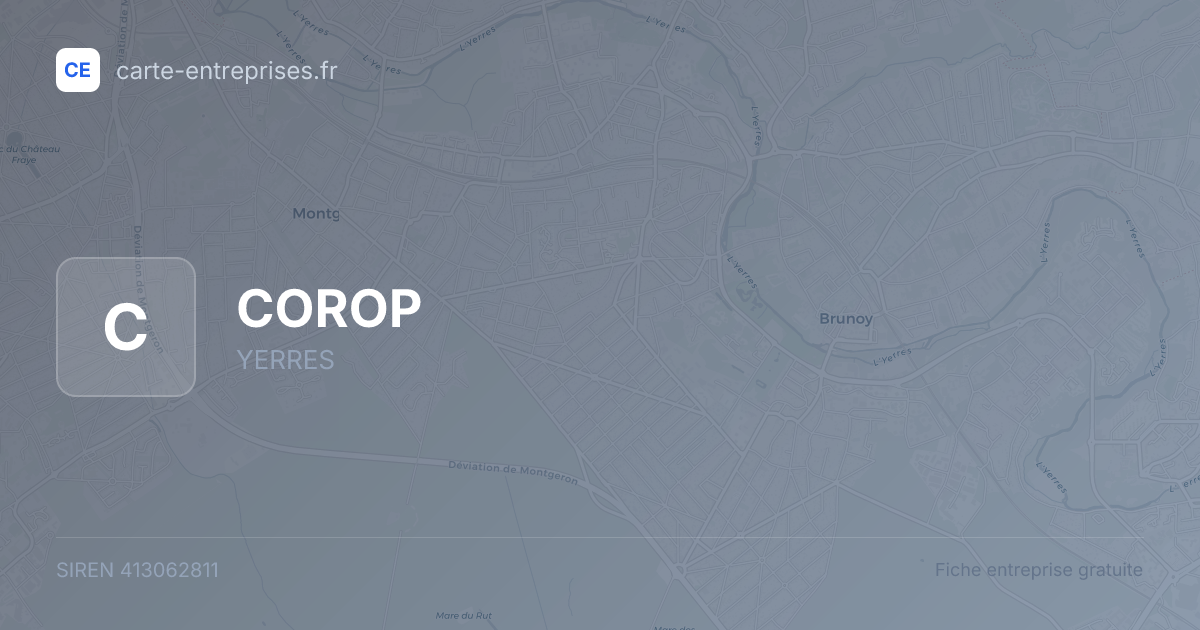 COROP — 413062811 — fiche entreprise