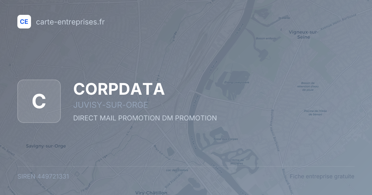 CORPDATA — 449721331 — fiche entreprise