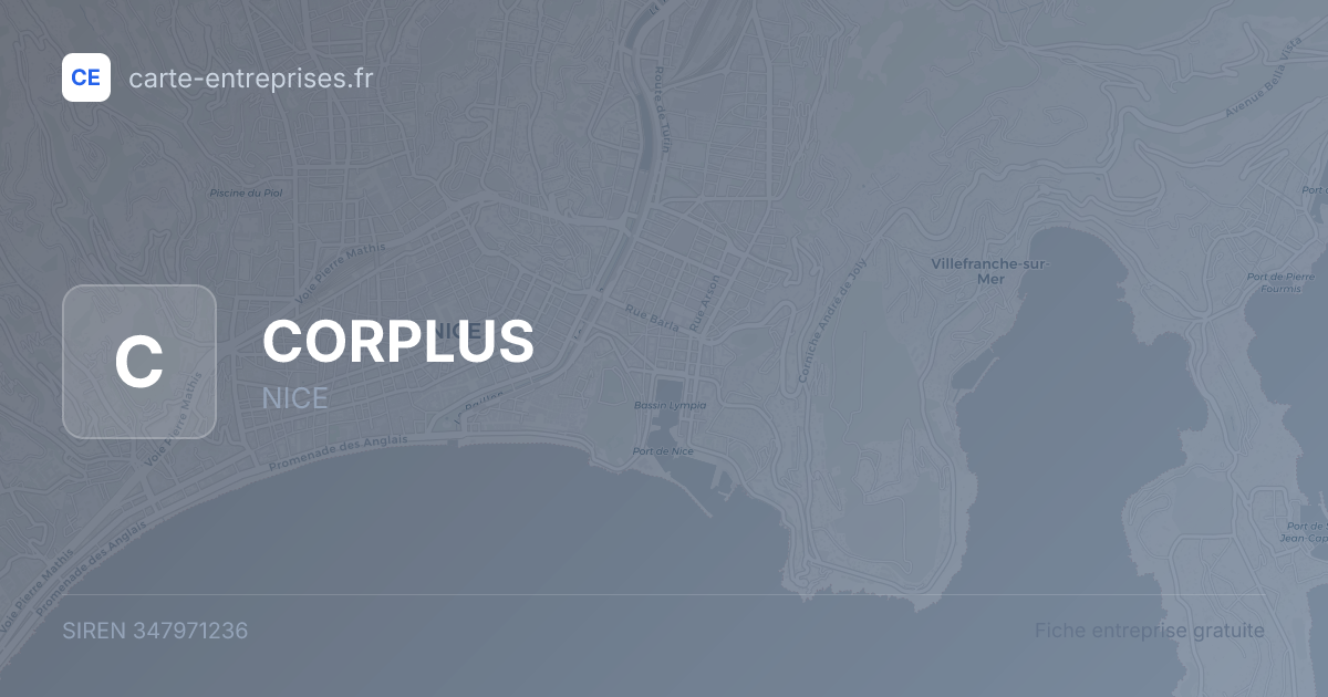 CORPLUS — 347971236 — fiche entreprise
