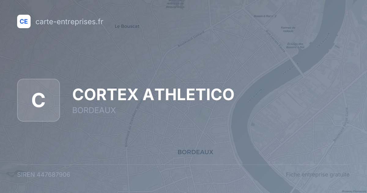 CORTEX ATHLETICO — 447687906 — fiche entreprise