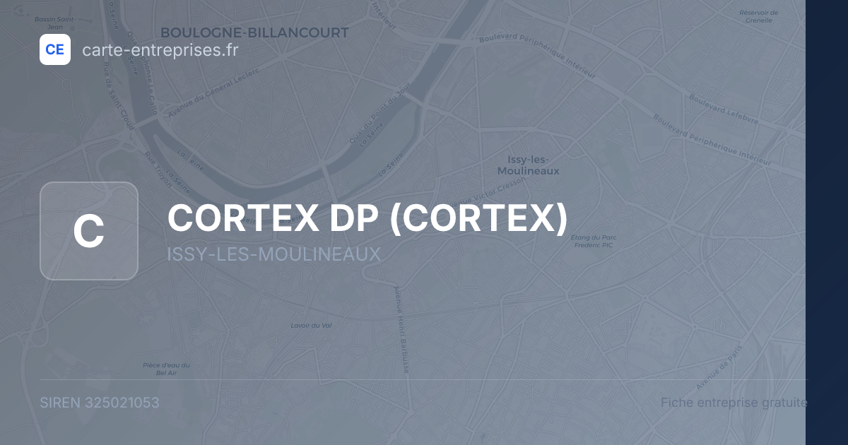 CORTEX DP (CORTEX) — 325021053 — fiche entreprise
