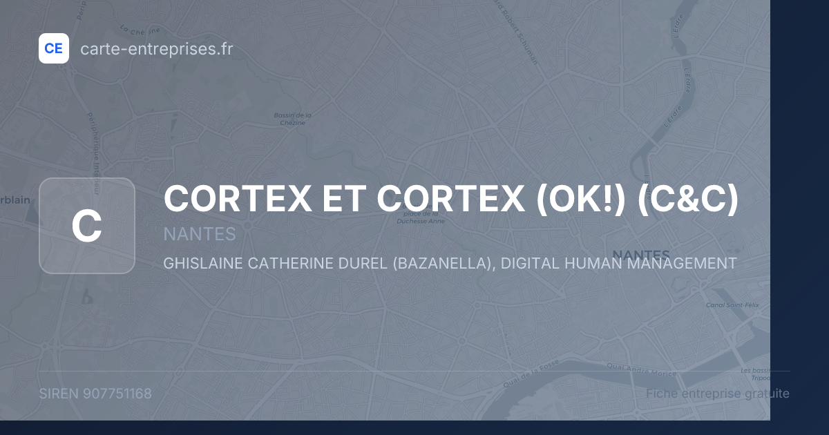 CORTEX ET CORTEX (OK!) (C&C) — 907751168 — fiche entreprise