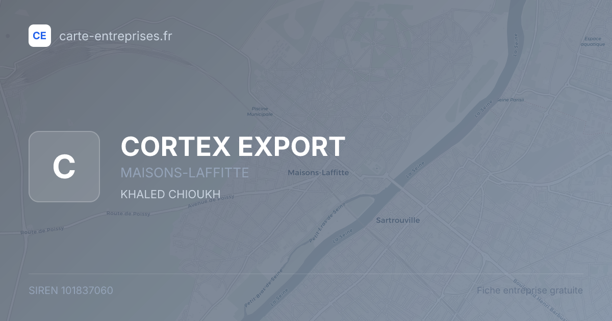 CORTEX EXPORT — 101837060 — fiche entreprise