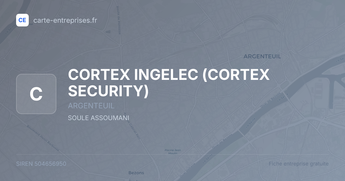 CORTEX INGELEC (CORTEX SECURITY) — 504656950 — fiche entreprise