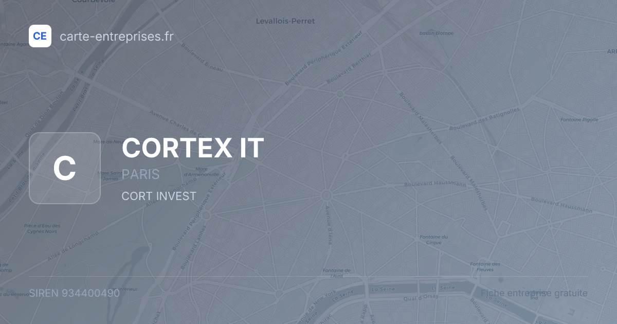 CORTEX IT — 934400490 — fiche entreprise