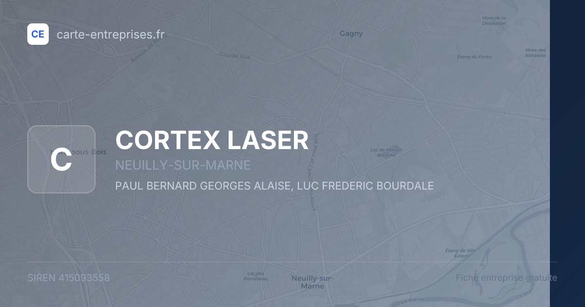 CORTEX LASER — 415093558 — fiche entreprise