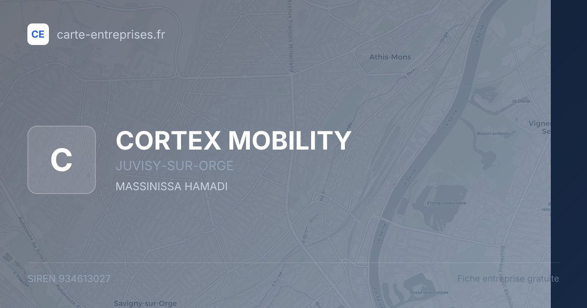 CORTEX MOBILITY — 934613027 — fiche entreprise