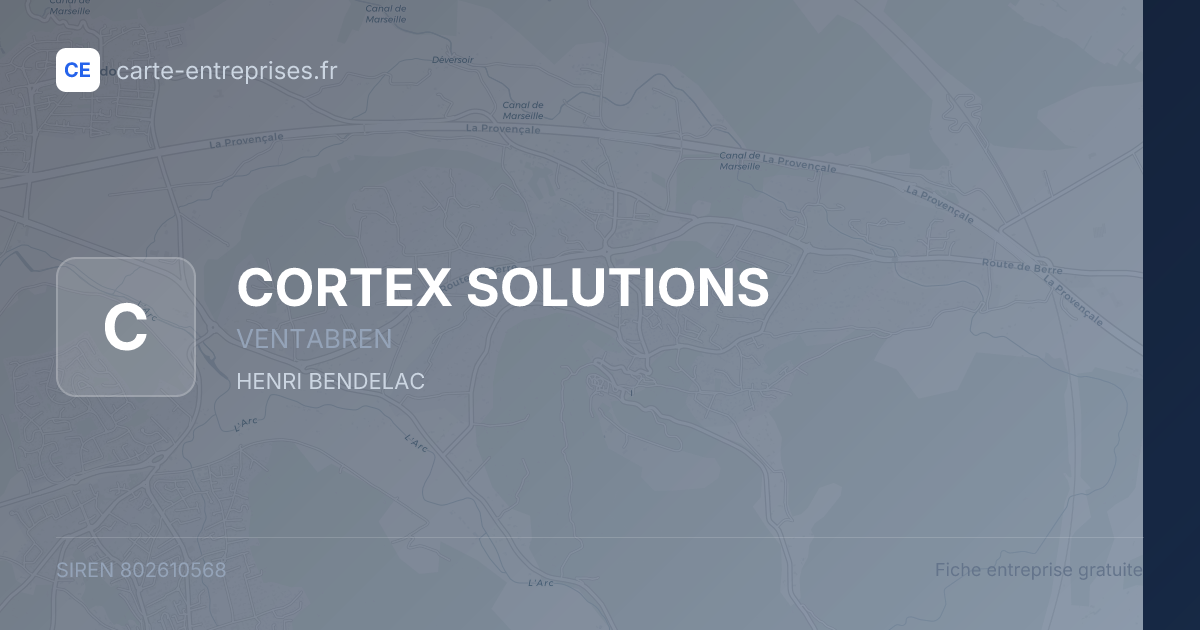 CORTEX SOLUTIONS — 802610568 — fiche entreprise