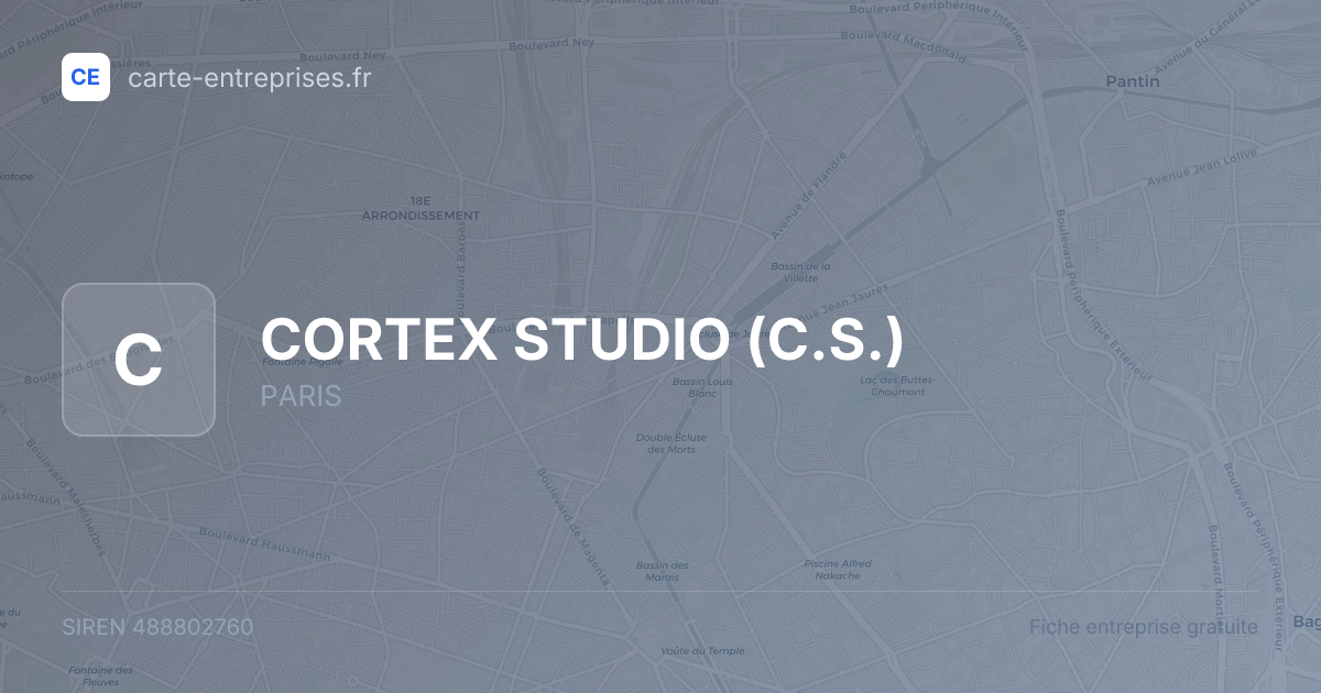 CORTEX STUDIO (C.S.) — 488802760 — fiche entreprise