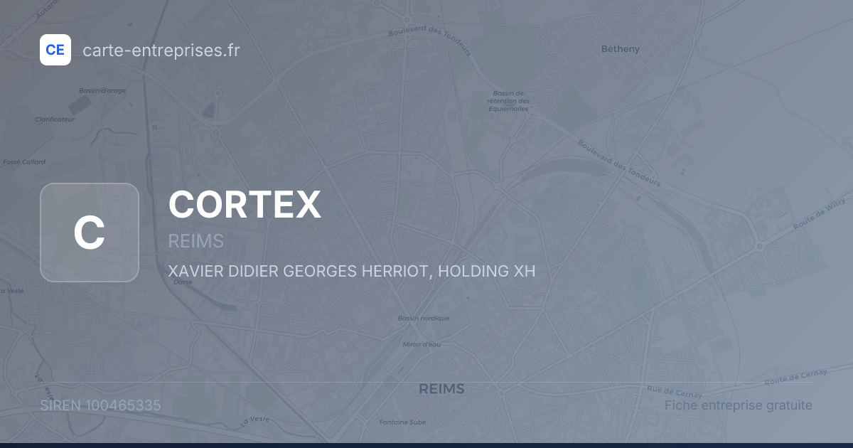CORTEX — 100465335 — fiche entreprise