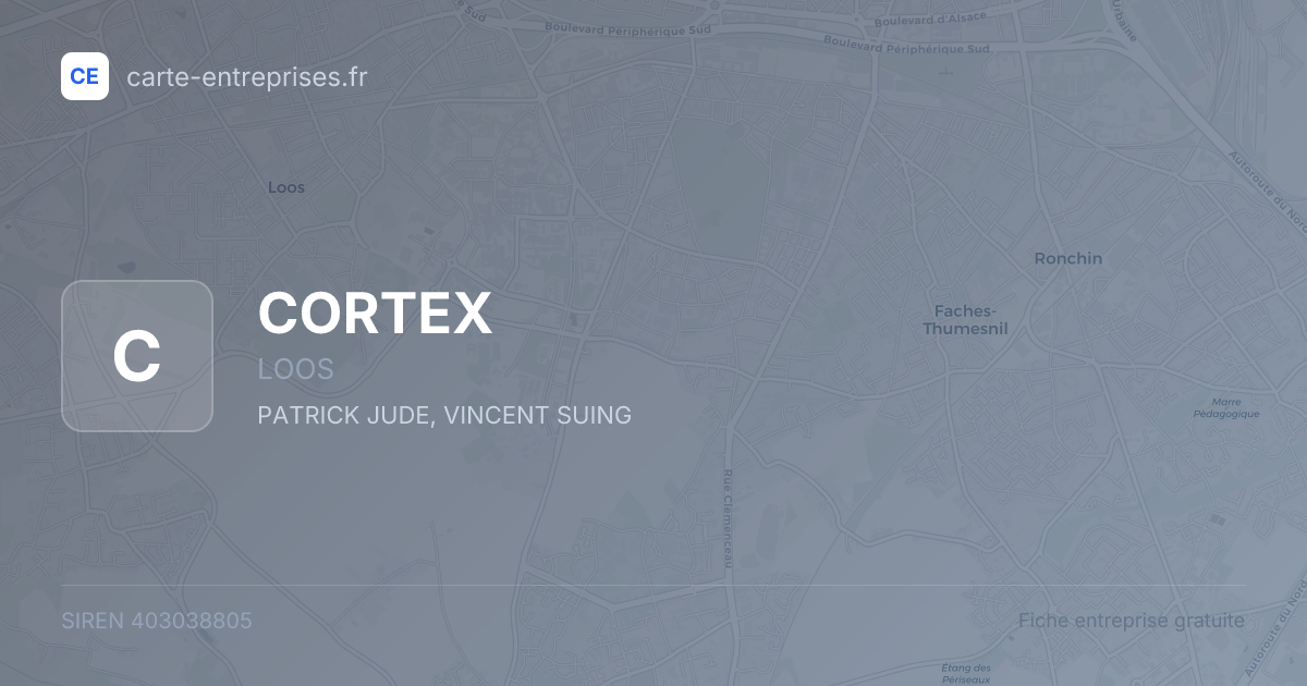 CORTEX — 403038805 — fiche entreprise