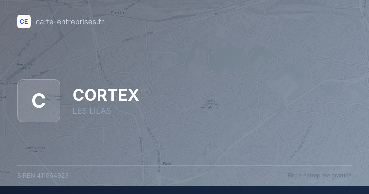CORTEX — 411664923 — fiche entreprise