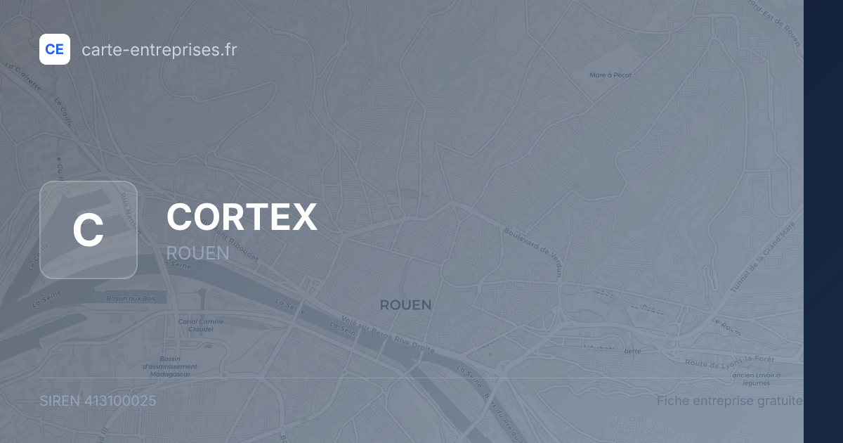CORTEX — 413100025 — fiche entreprise