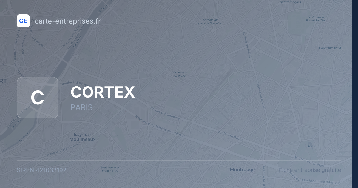 CORTEX — 421033192 — fiche entreprise