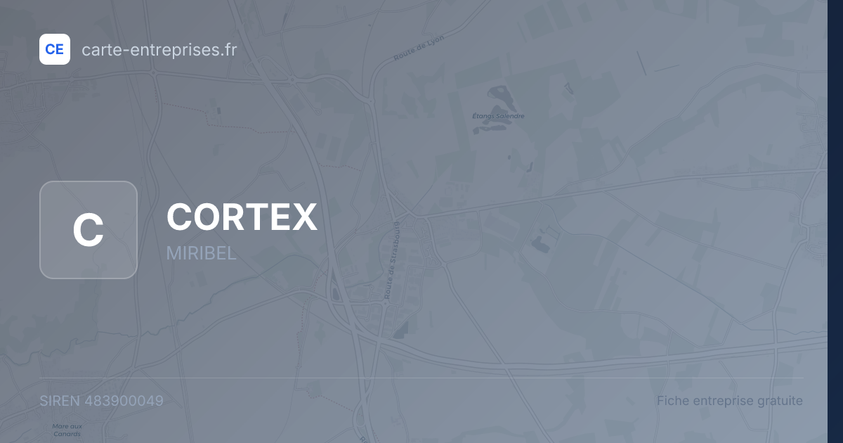 CORTEX — 483900049 — fiche entreprise