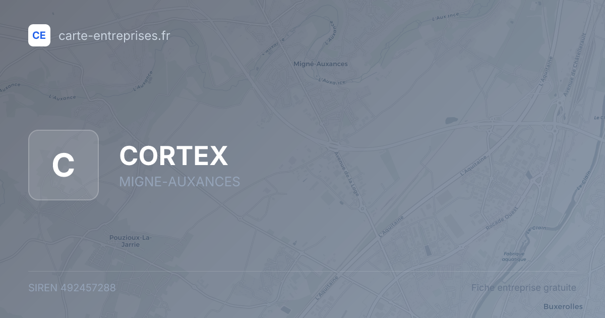 CORTEX — 492457288 — fiche entreprise