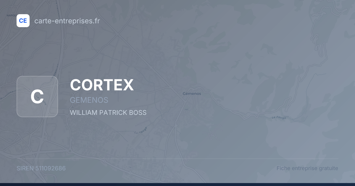 CORTEX — 511092686 — fiche entreprise