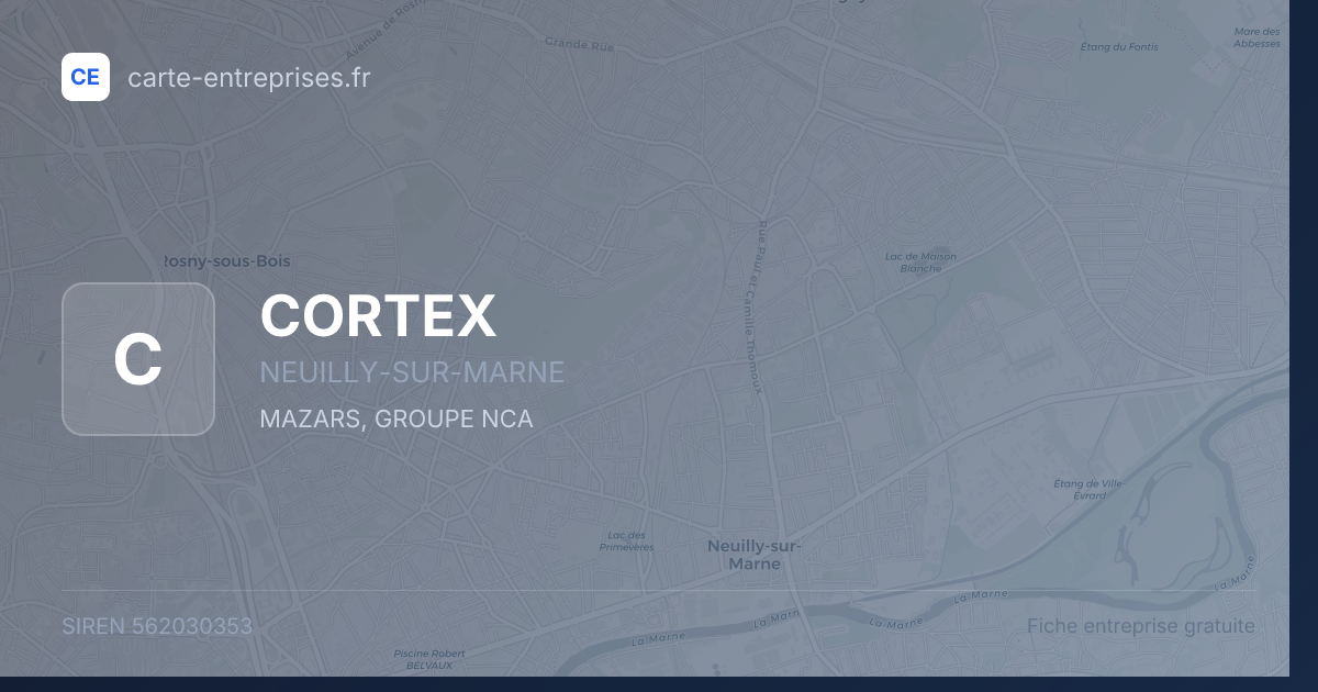 CORTEX — 562030353 — fiche entreprise