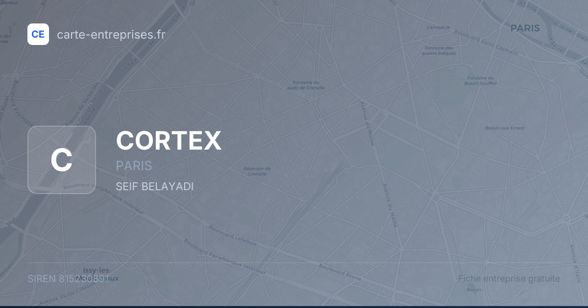 CORTEX — 815230891 — fiche entreprise