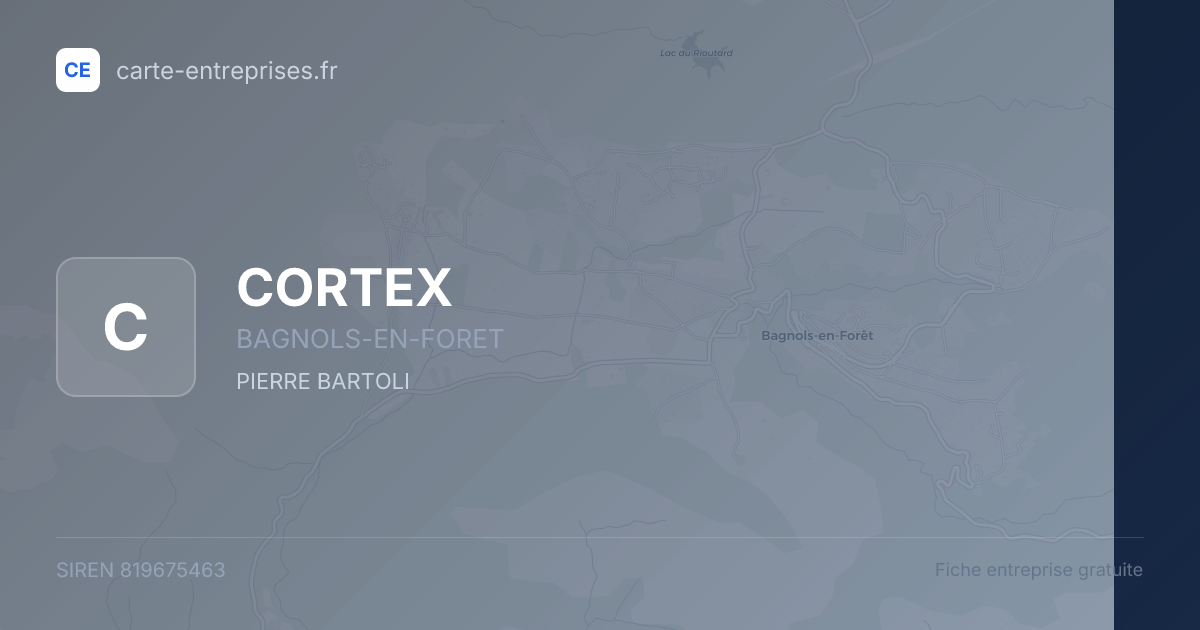 CORTEX — 819675463 — fiche entreprise