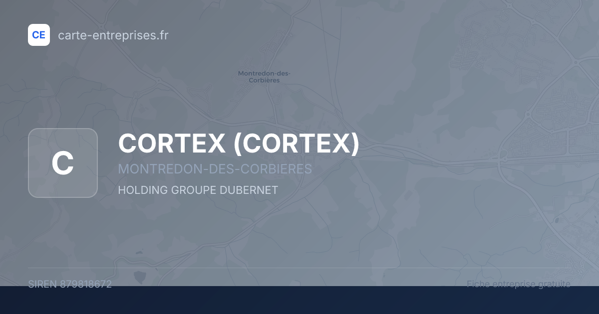 CORTEX — 879818672 — fiche entreprise