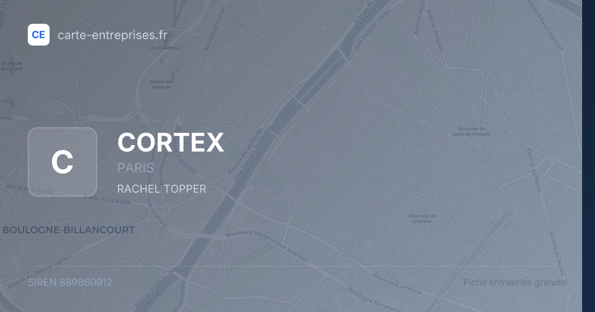 CORTEX — 889860912 — fiche entreprise