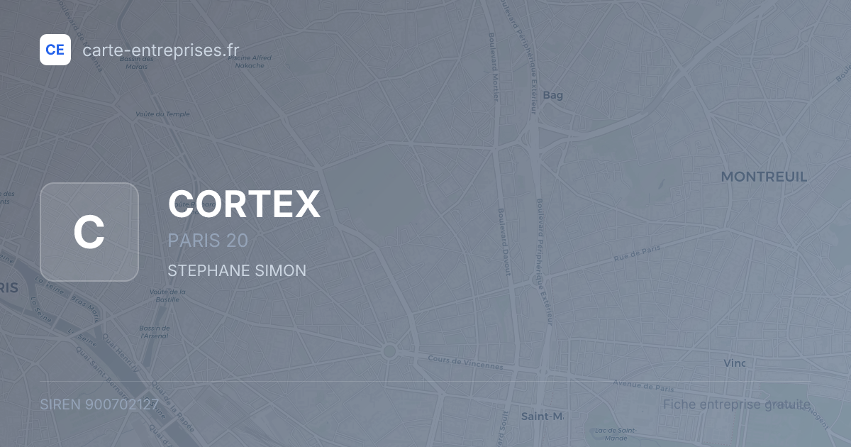 CORTEX — 900702127 — fiche entreprise