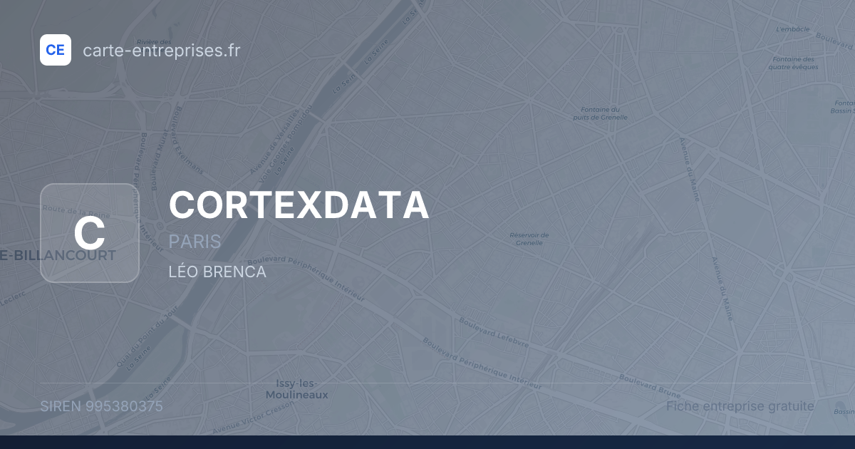 CORTEXDATA — 995380375 — fiche entreprise