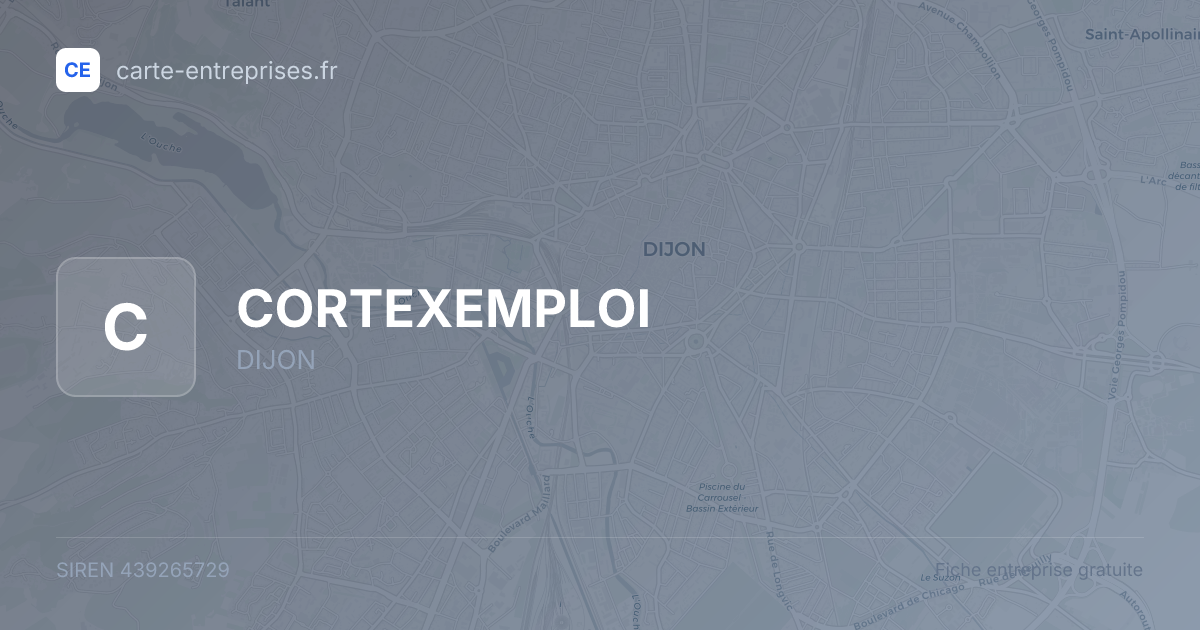 CORTEXEMPLOI — 439265729 — fiche entreprise